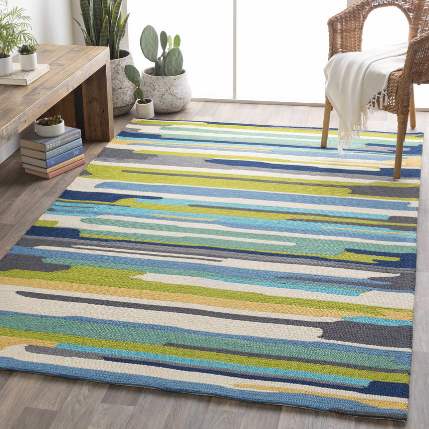 Ephrata Colorful Blue Rug - Clearance