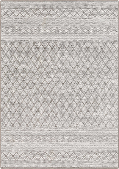 Epps White/Gray Trellis Rug - Clearance