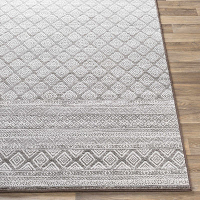 Epps White/Gray Trellis Rug - Clearance