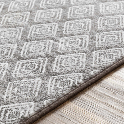 Epps White/Gray Trellis Rug - Clearance