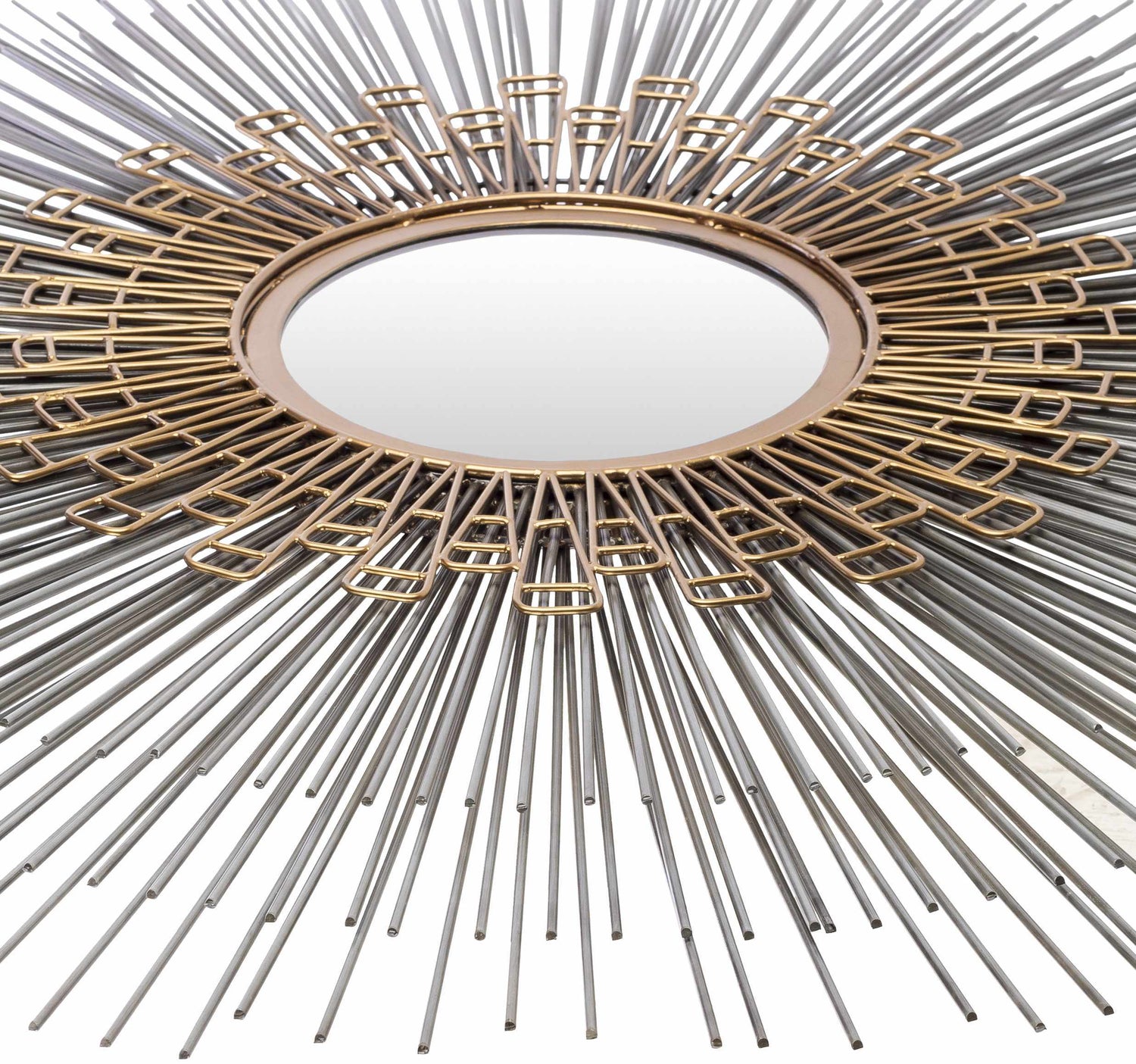 Eran Contemporary Rustic Gold Wall Mirror - Clearance