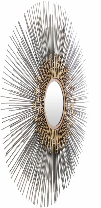 Eran Contemporary Rustic Gold Wall Mirror