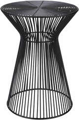 Ergani Black Metal End Table