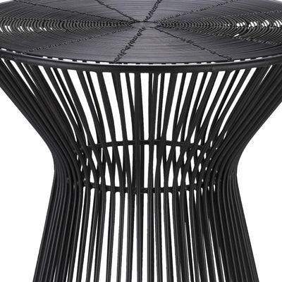 Ergani Black Metal End Table