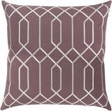 Ermington Plum Geometric Square Throw Pillow - Clearance