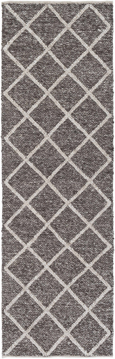 Syosset 2x3 Brown Trellis Wool&Viscose Rug - Clearance