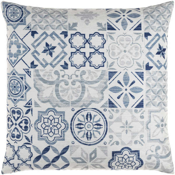 Etan Blue Mosaic Accent Pillow - Clearance