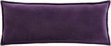 Eugene Dark Purple Square Throw Pillow