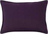 Eugene Dark Purple Square Throw Pillow
