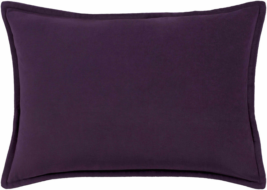 Eugene Dark Purple Square Throw Pillow