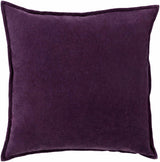 Eugene Dark Purple Square Throw Pillow