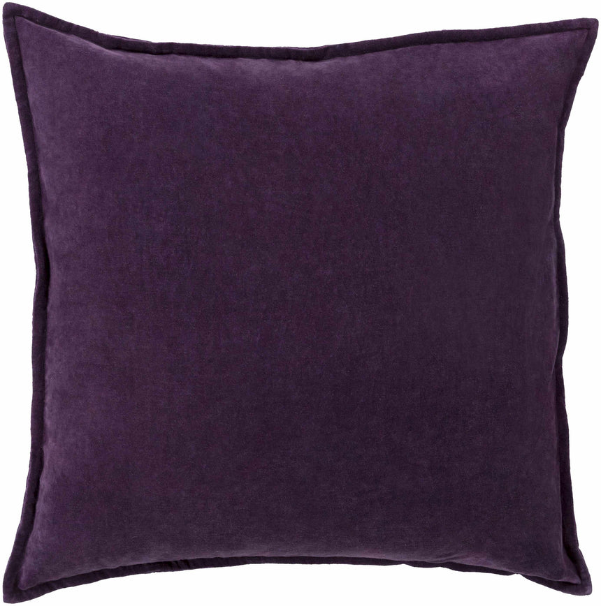 Eugene Dark Purple Square Throw Pillow