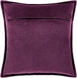 Eugene Dark Purple Square Throw Pillow