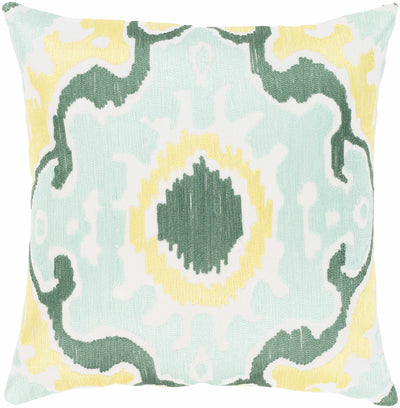 Eumemmerring Yellow Green Abstract Accent Pillow - Clearance