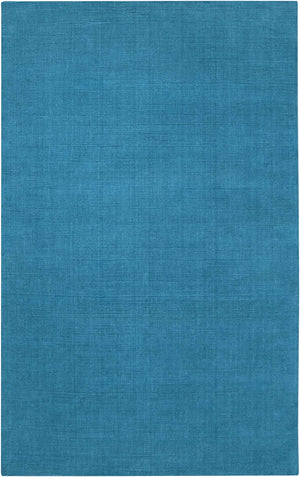 Solid Aqua Wool Carpet - Clearance