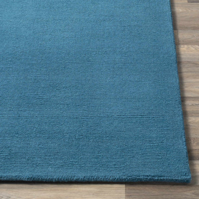 Solid Aqua Wool Carpet - Clearance