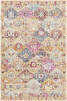 Detailed Exning Area Rug - Clearance with burgundy, gray, purple, navy, and white contemporary design. Design-Rectangle-5710