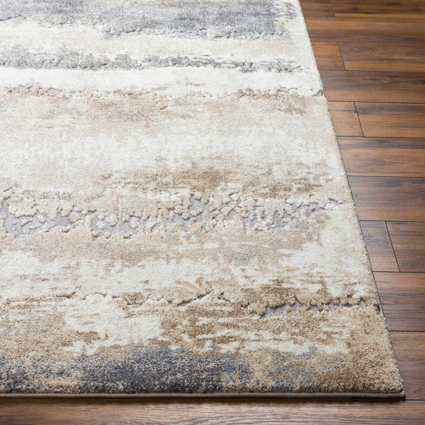 Ezell Abstract Thick Rug