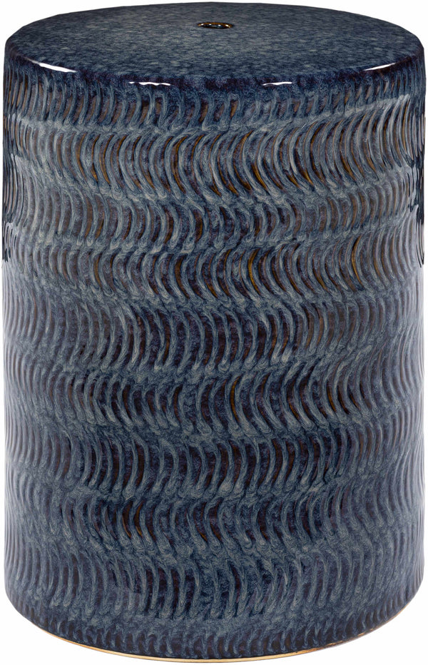 Calepaan Blue Ceramic Stool Table