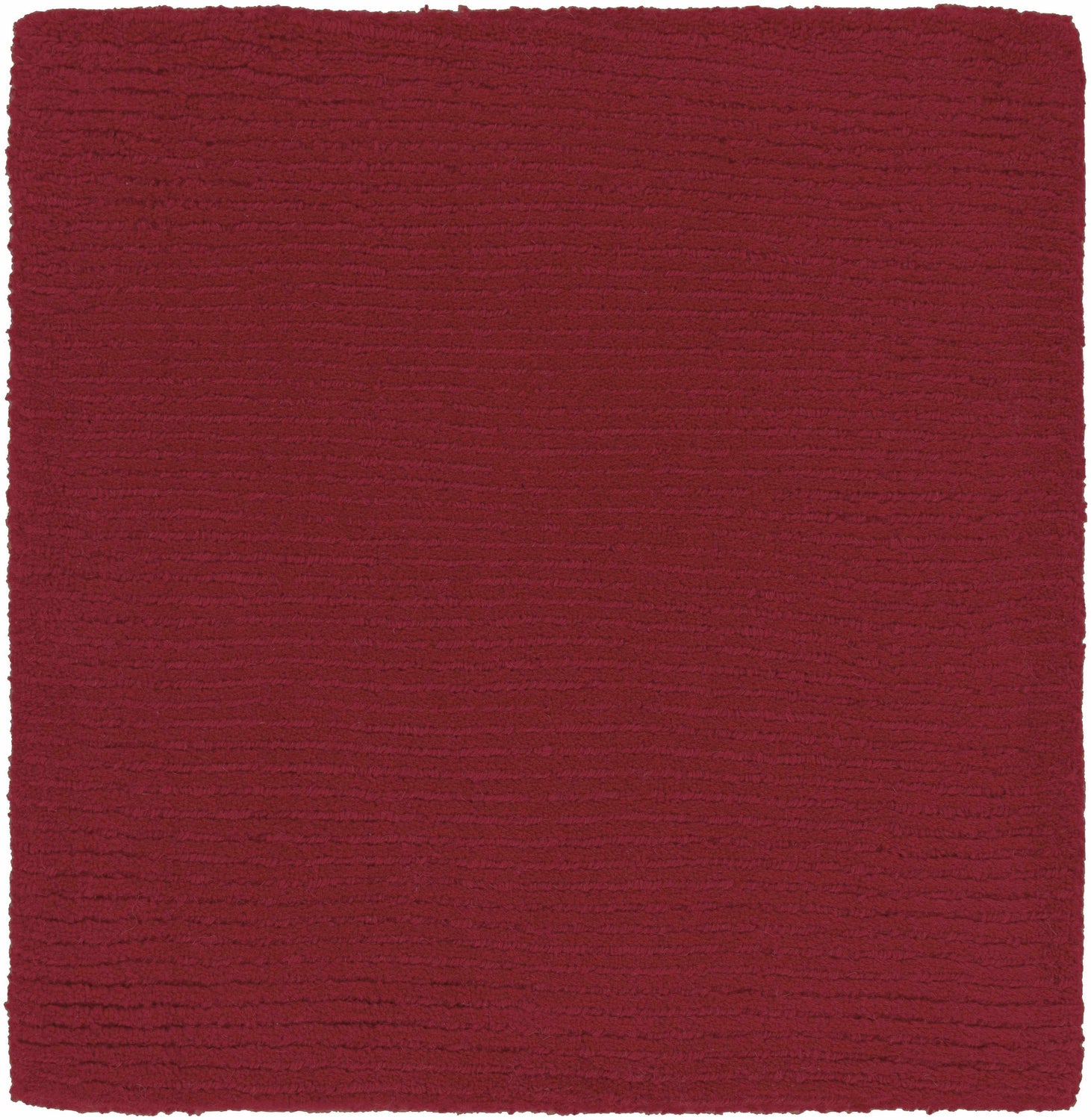 Brockton Solid Wool Crimson Red Area Rug - Clearance