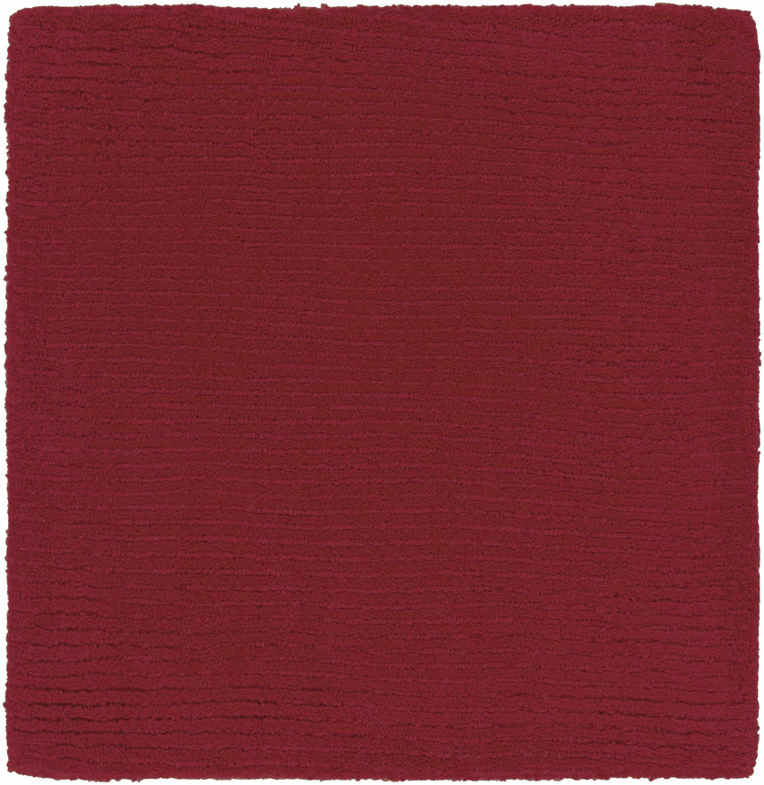 Brockton Solid Wool Crimson Red Area Rug - Clearance