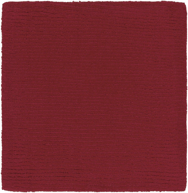 Brockton Solid Wool Crimson Red Area Rug - Clearance