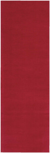 Brockton Solid Wool Crimson Red Area Rug - Clearance