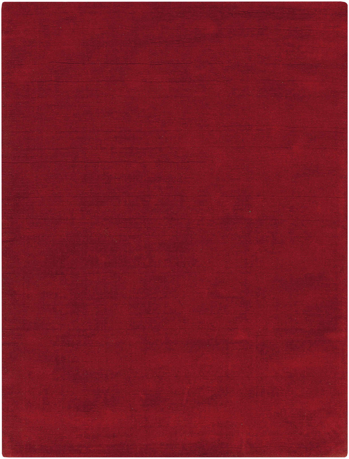 Brockton Solid Wool Crimson Red Area Rug - Clearance