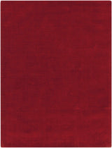 Brockton Solid Wool Crimson Red Area Rug - Clearance