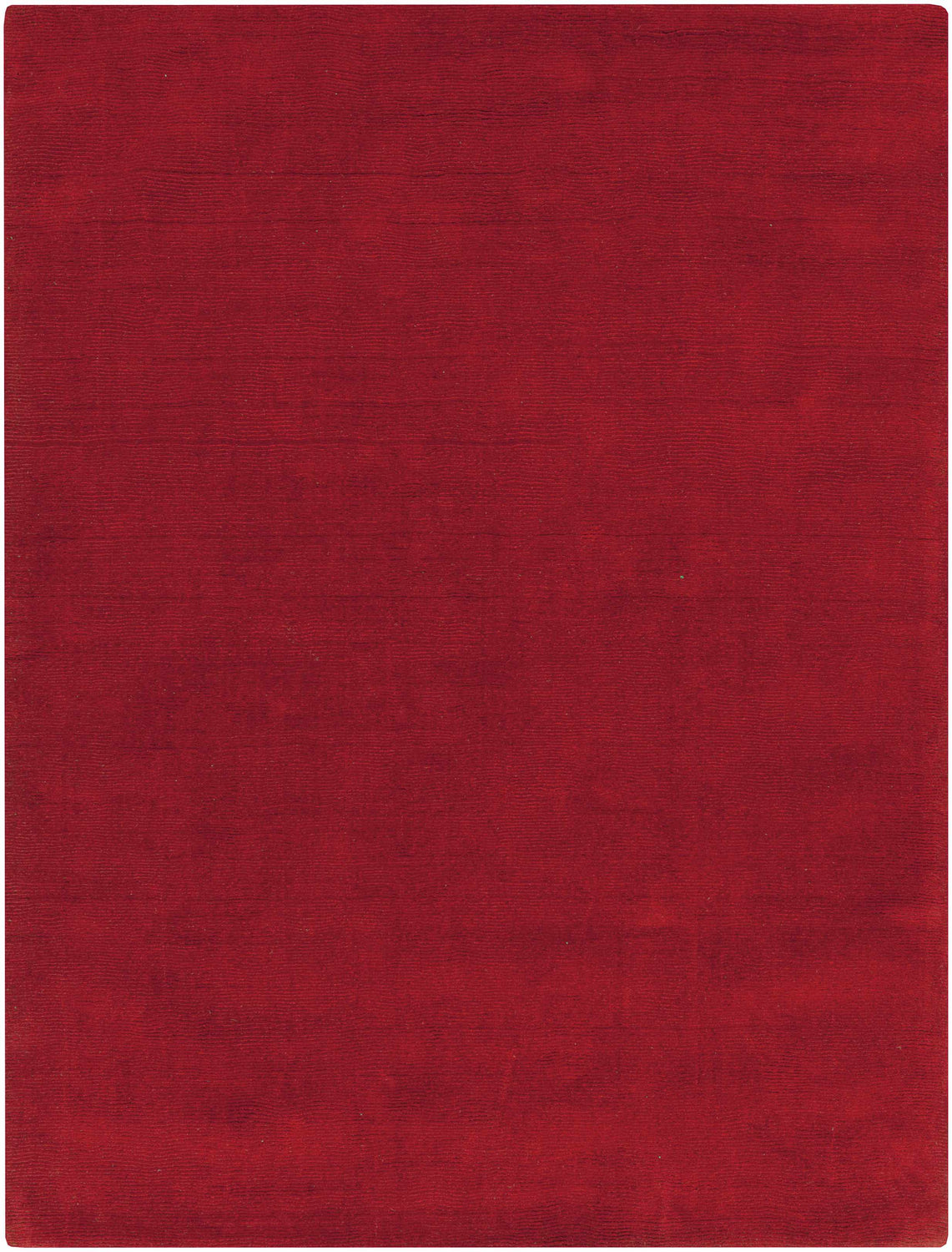 Brockton Solid Wool Crimson Red Area Rug - Clearance