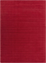 Brockton Solid Wool Crimson Red Area Rug - Clearance