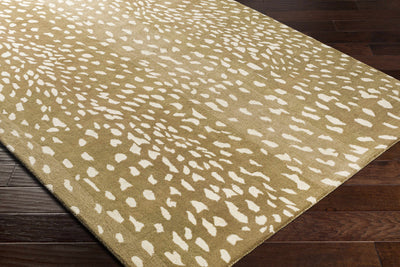 Athena Brown Giraffe Print Wool Rug