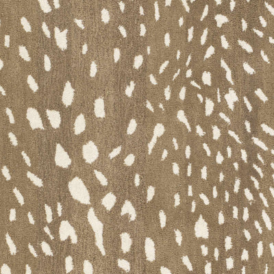 Athena Brown Giraffe Print Wool Rug