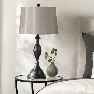 Oberkirch Black Metallic Table Lamp