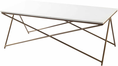 Fellowship White Marble Coffee Table