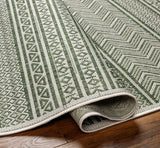 Madras Natural Gray Green All Over Performance Area Rug