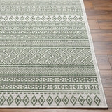Madras Natural Gray Green All Over Performance Area Rug