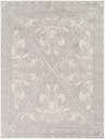 Fernwood Area Rug with a gray dotted pattern on a light gray background. Traditional style. Design-Rectangle-537