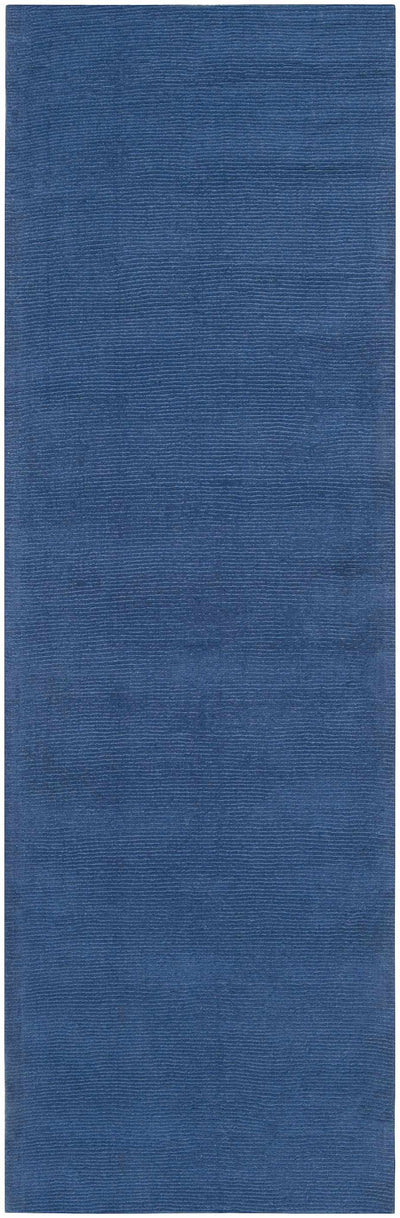 Brockton Solid Wool Blue Area Rug