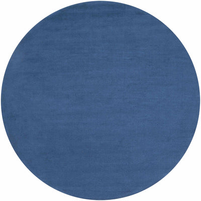 Brockton Solid Wool Blue Area Rug