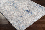 Findochty Blue&Gray Abstract Area Rug