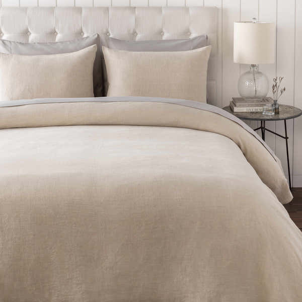 Firhouse Peach Linen Bedding - Clearance