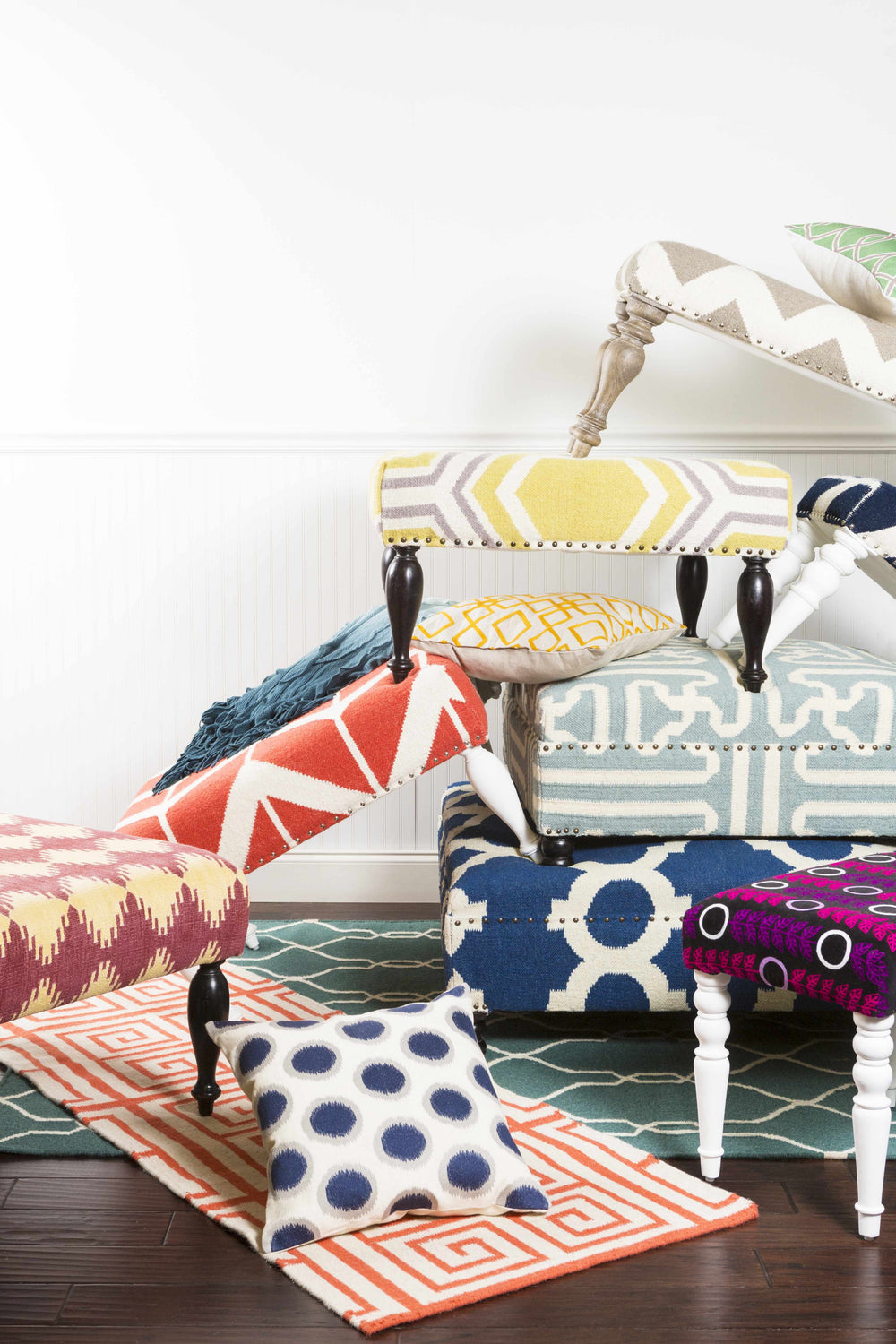 Badersdorf Upholstery Contemporary Ottoman - Clearance