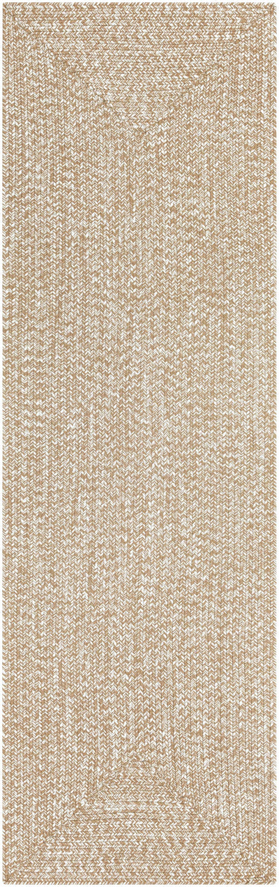 Cream Braided Faux Jute Rug