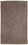 Close-up of the Browder Solid Brown Shag Rug, a hand-woven polyester rug with a soft, textured shag pile. Design-Rectangle-58