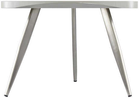 Frankleben Triangular Steel Base Wooden End Table