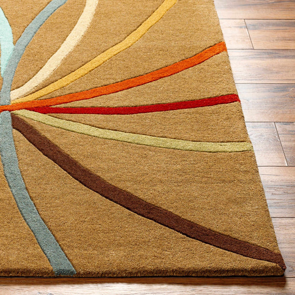 Davison Brown Geometric Wool Carpet - Promo