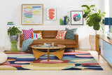 Allawah Multicolor Circles Throw Pillow - Clearance
