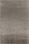 Close-up of the Fochabers Premium Area Rug, hand-loomed with a subtle black and medium gray contemporary design. Cotton and viscose texture. Design-Rectangle-69