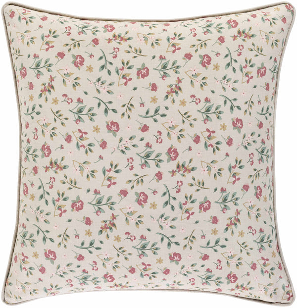 Damian Rose Floral Throw Pillow - Clearance